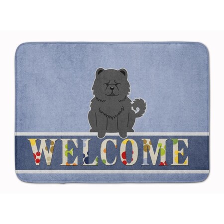 Carolines Treasures Chow Chow Black Welcome Machine Washable Memory Foam Mat BB5724RUG